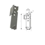 Erection Anchor with Cross Pin & Shear Plate - Flat Lifting System