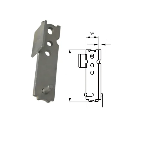 Erection Anchor with Cross Pin & Shear Plate - Flat Lifting System