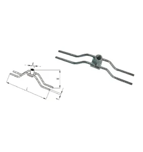 Flat Lifting Socket With Rebar (Slab Anchor) - Threaded Socket Lifting System
