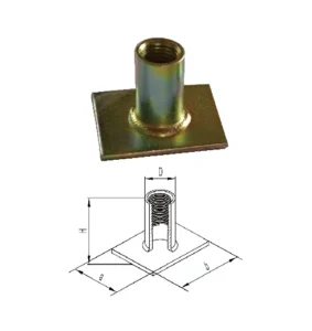 Flat Plate Lifting Socket - Threaded Socket Lifting System