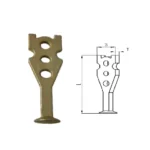 Fleet-Lift Drop Forged Erection Anchor - Flat Lifting System