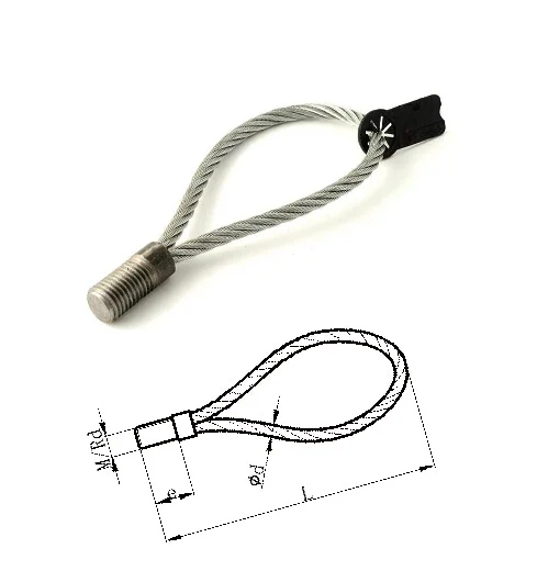 Wire Rope Lifting Loop - Threaded Socket Lifting System