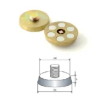 Magnetic Steel Plates - Threaded Socket Lifting System