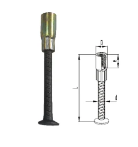 Rebar Foot Anchor Socket - Threaded Socket Lifting System