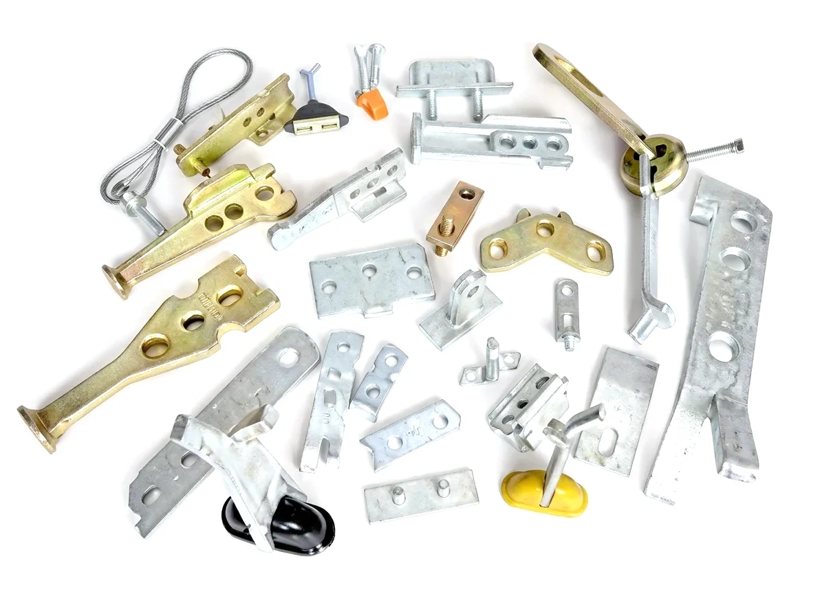Connection system for precast concrete: galvanised connection plates, brackets and anchors