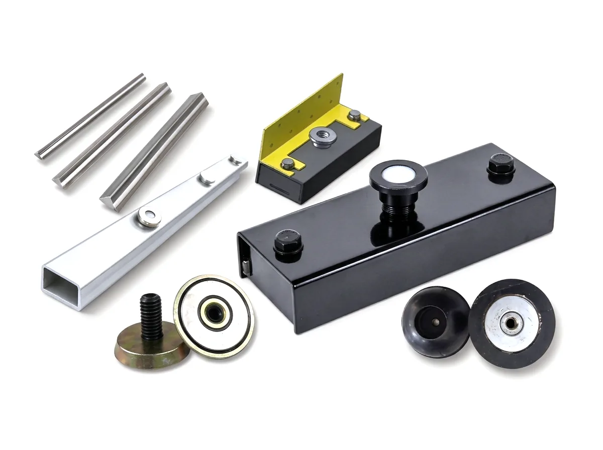 Magnet integrated shuttering system for precast concrete formwork: shuttering magnets and steel shuttering components